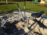 Spielplatz Sandbagger aus Edelstahl